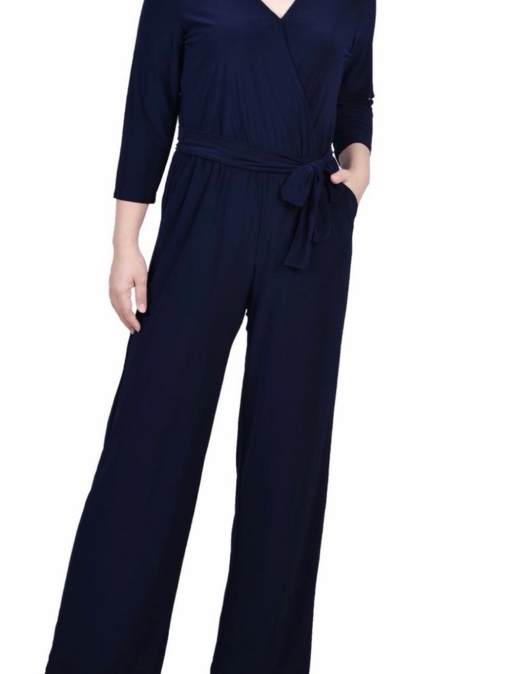 🏛️✨ NWT New York Collection Royal Blue Petite Jumpsuit | PS - Picture 2 of 10